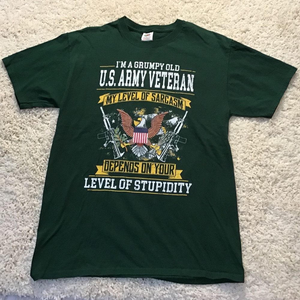 “Grumpy Old U.S. Army Veteran T-Shirt